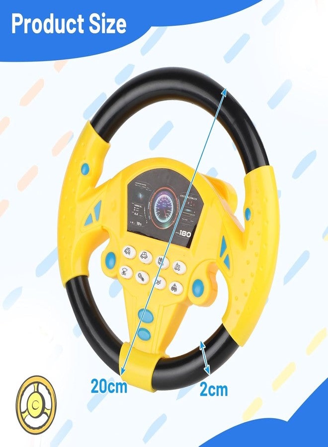 SHREETA Interactive Baby Steering Wheel Toy with Realistic Car Sounds, Music Buttons - Fun Driving Simulator for Toddlers, Perfect for Enhancing Kids’ Motor Skills & Imaginative Play - Image 2